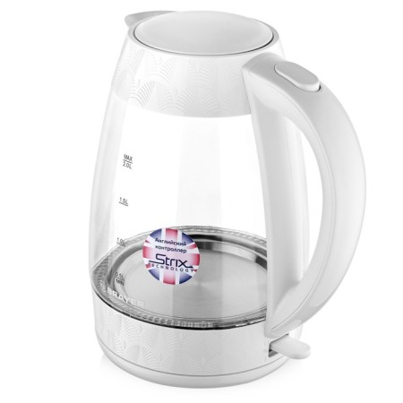 Electric kettle Brayer 1024BR-BK, glass, 2 l, 2200 watts, white-6
