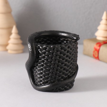 Interior item "Snake Basket" 7*7*4 cm black