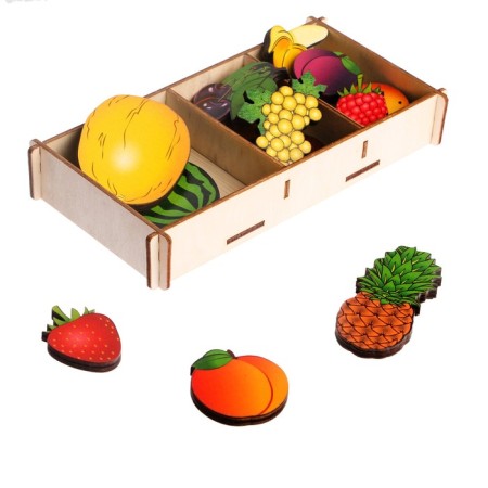 Set "Fruits on Magnets" in the box, 15 parts-1
