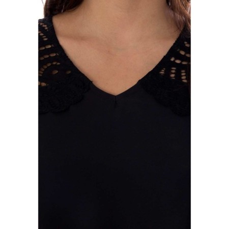 Women's tunic, size 42, black color-3