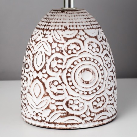 E14 40w-chocolate 20x20x30 cm Risalux table lamp "Isabella"-4