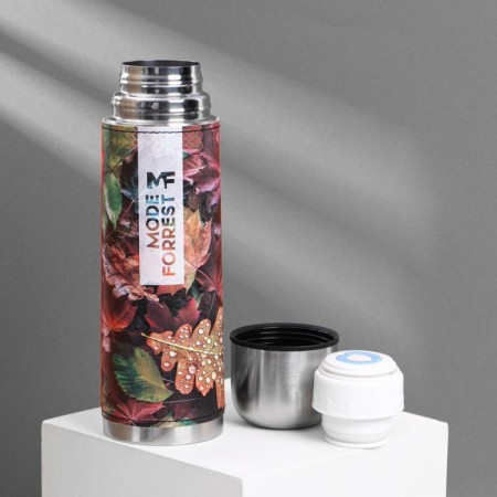 Thermos "Leaves" in Kozhzam, Mode Forrest, 750 ml, heat conservation 16-18 hours-2