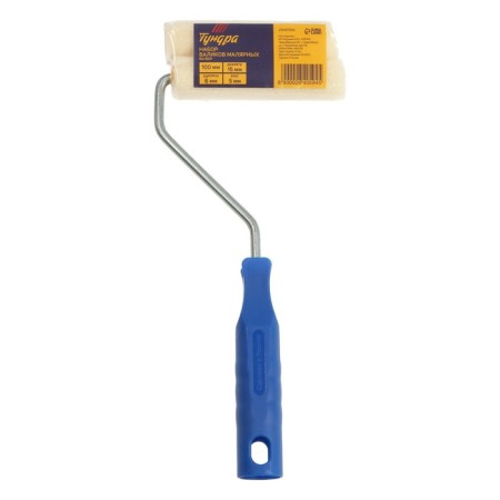 Tundra set, velor, handle + 2 rollers 100 mm, d = 6 mm, d = 15 mm, pile 5 mm-3