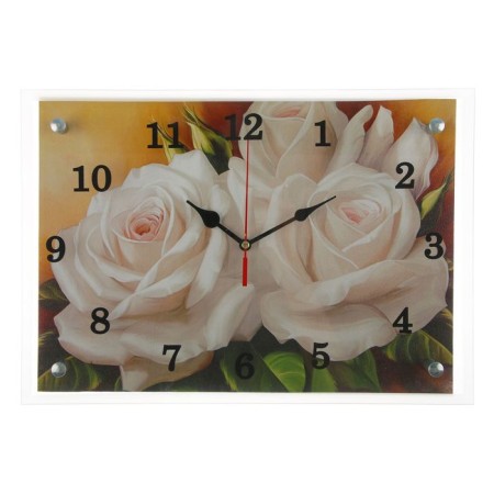 Carty clock is wall, series: flowers, "flowers", 25x35 cm-5