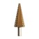 Drill step tundra, HSS, tin, trihedral shank, 6 - 30 mm