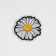 Glue patch for clothes, shoes, bags "Chamomile", 6 × 5.5 cm