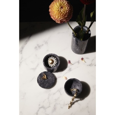 Bergenson Bjorn Marm jewelry box, 10.5x11.8 cm, color black marble-2