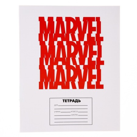 Notebook in a cage 24 sheets, 4 types of mix, cover covering cardboard, Avengers-4