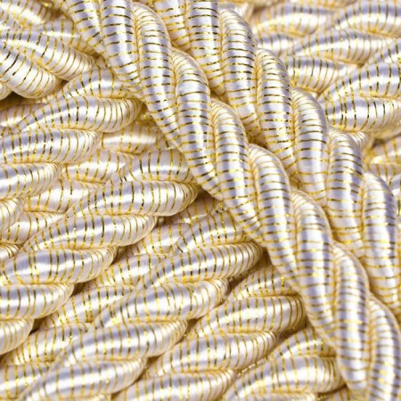 The cord is twisted decorative, without braid, No. 0.2, 12 mm, 25 m-1