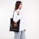 Shoper bag without fastening, black color