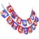 Garland on the tape "Happy Birthday!", Length 176 cm, monster