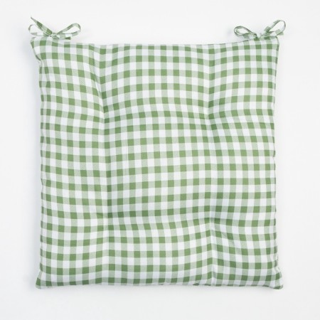 Siddle on the chair Ethel "Cage" 40x40 cm, col. green, 100% polyester-4