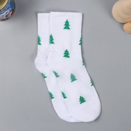 A gift for socks in a bank with a print "Happy New Year" (women's)-5