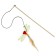 Dear Dobrostka "Dragonfly", wooden stick 40 cm, mix of flowers