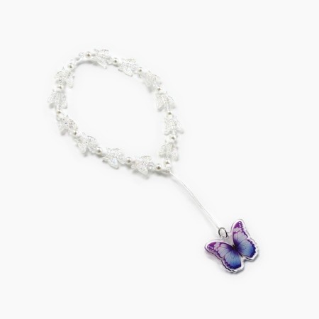 Keychain beads for keys "butterfly", 15 x 3.7 cm-1