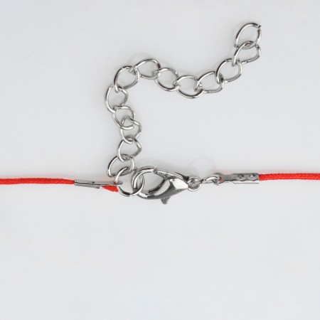Bracelet "Brill" polyhedron, white color in silver-4