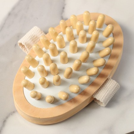 Massage brush for the body, smooth-6