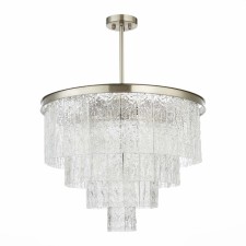 Ceiling Ceiling ST LUCE. SL1230.102.08. Stabia. 8x60 W, E14, 60x60x75 cm, Nickel color