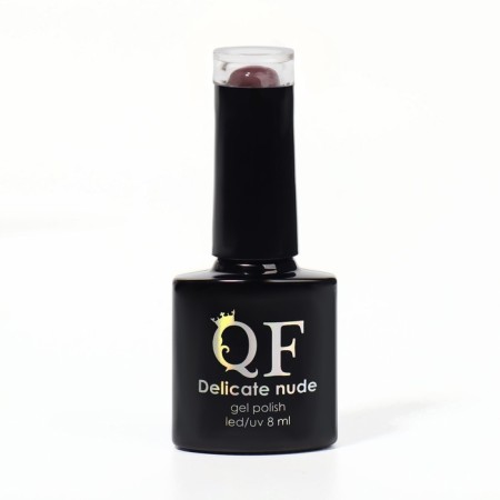 Delicate nude nail polish gel, 3 phase, 8 ml, LED/UV, brown color (57)-6