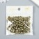 Beads for creativity plastic "Smiley. Flat" gold set of 20 g 0.7x0.4 cm