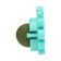 A toy for cats with cat mint "crab", 6.8 cm, turquoise