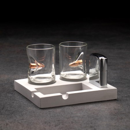 Set "impenetrable", 2 piles 50 ml with a bullet, lighter, stand-10
