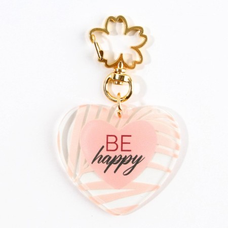 Acrylic key -keyboard "Be happy", 5 x 4.6 cm-4