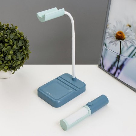 Lancer table lamp LED 3.5W USB AKB Sine-Lazurnaya 11x15x45 cm Risalux-5