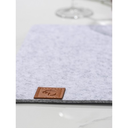 Serving napkin on the table "Gray", 44 × 32 cm, thickness 4 mm, color gray color-4