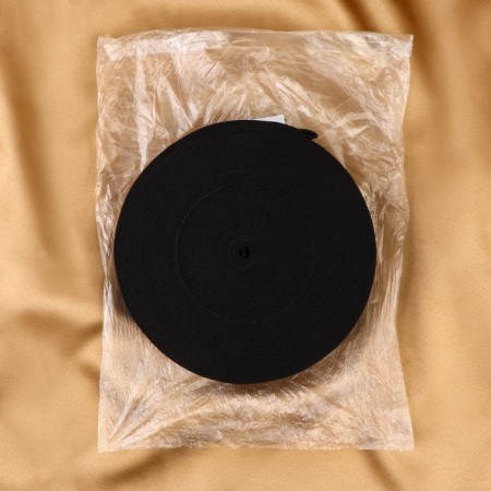 Linen gum, 40 mm, 20 m, black color-2