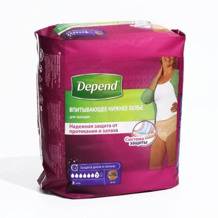 Lighting absorbing depend, female, size L/XL (46-54), 9 pcs.-3