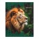 Notebook of 48 sheets in the cage "Wild nature", cover coated cardboard, block No. 2 (gray sheets), mix