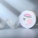 Decorative tape, nylon/satin, 20 mm, 18 ± 1 m, white color