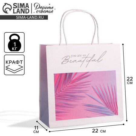 Gift Craft Package, Packaging, You Are So Beautiful, 22 x 22 x 11 cm