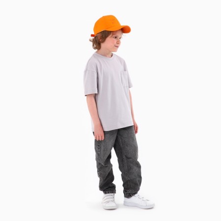 Children's cap for the boy Chillin, orange color, rr 52-54, 5-7 years old-13