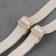 The straps of textile, cross -shaped, 1 cm, beige color