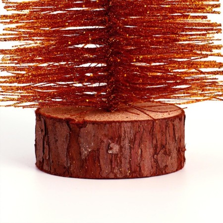 New Year's decor "Fir tree in gold" with sparkles, 8 × 8 × 30 cm-3