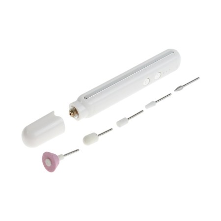 Luazon LMM-02 manicure apparatus, portable, 5 nozzles, batteries, white-3