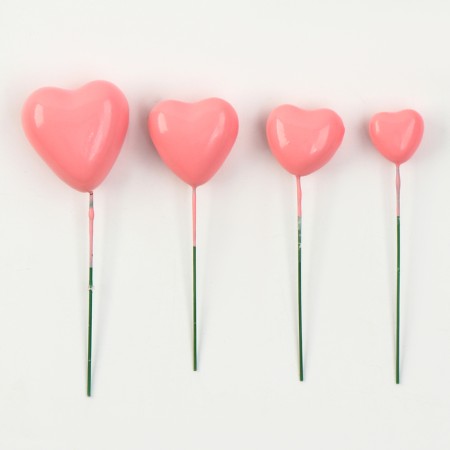 Set for decorating "hearts", pink color-3