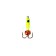 Mormyshka Chertic Lime, Black Eye, Weight 0.45 g