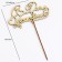 Topper wooden "Happy Birthday" Golden Datim beautifully 14.3x8.1 cm