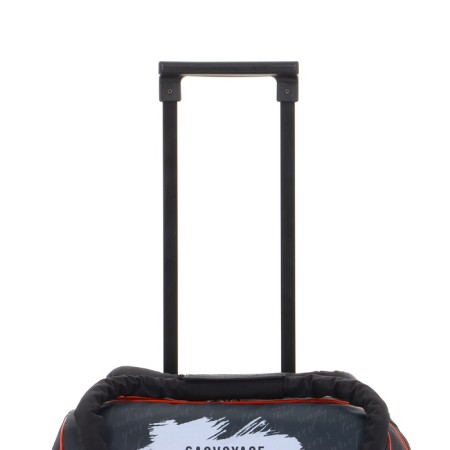 Small Small suitcase 20 "with a bag, a lightning department, with an extension, the color is black-4