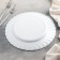 Dining plate, d = 27 cm, white color