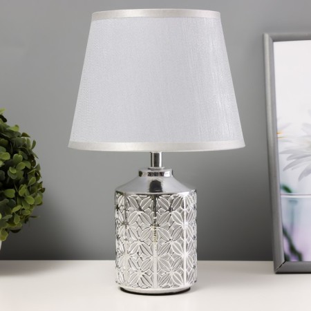 Table lamp "Daisy" E14 40W silver 20x20x31 cm
