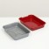 Medium toilet with a mesh of 36 x 26 x 6.5 cm, gray/burgundy
