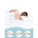 Anatomical pillow "Antioprip", size 37x65 cm, for perfect sleep on the stomach with memory effect