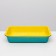 Medium toilet with a mesh of 36 x 26 x 6.5 cm, yellow/turquoise