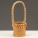 Wicker basket, 11 x 10.5/30 cm, sequoia
