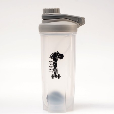 Shaker, 700 ml, series: PowerPlus, "Master K", 23.5 x 7 cm, gray