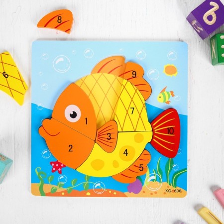 Игрушка развивающая «Рыбка» 0,7×22×22 см-1